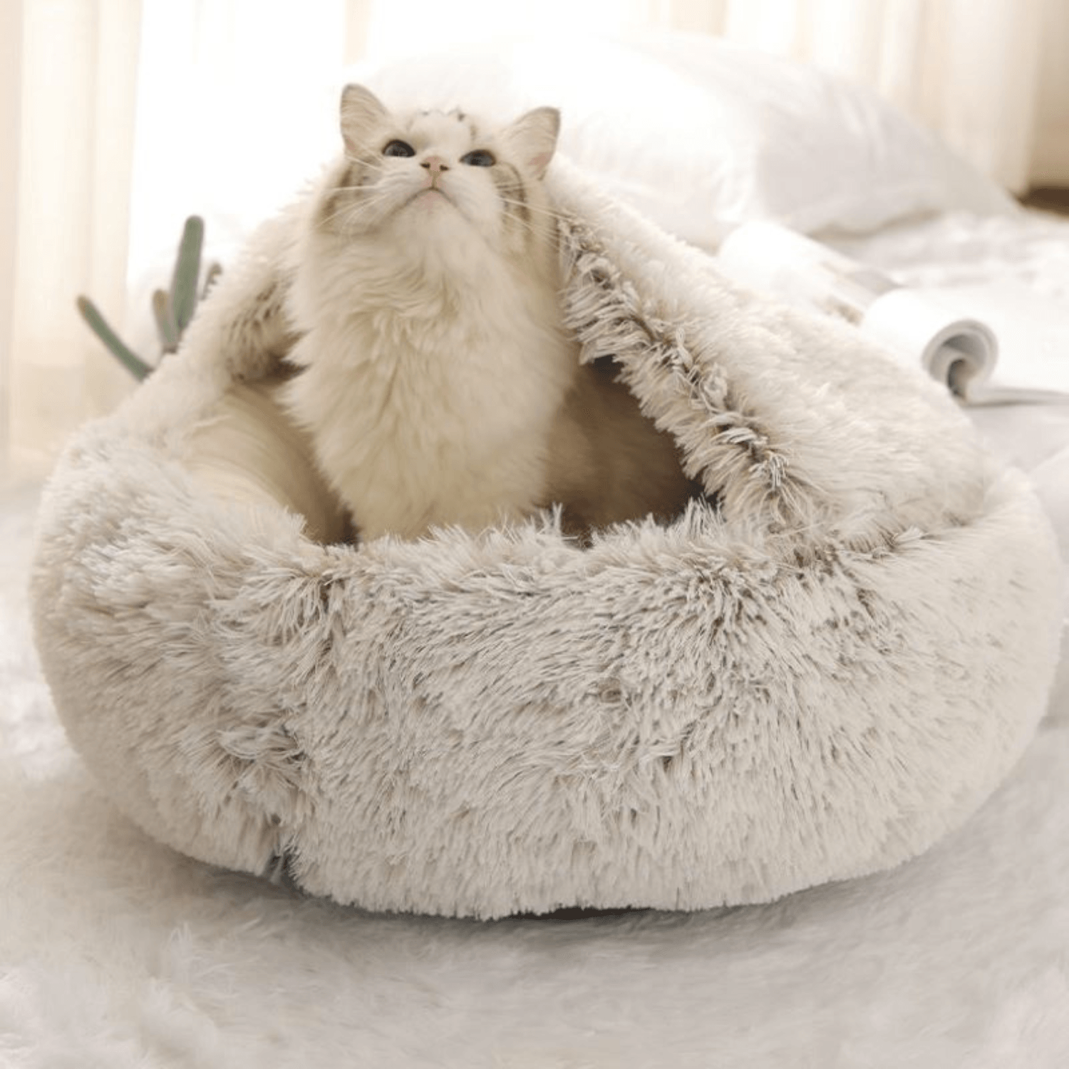 Calming Semi-Enclosed Pet Bed - Cosypaws