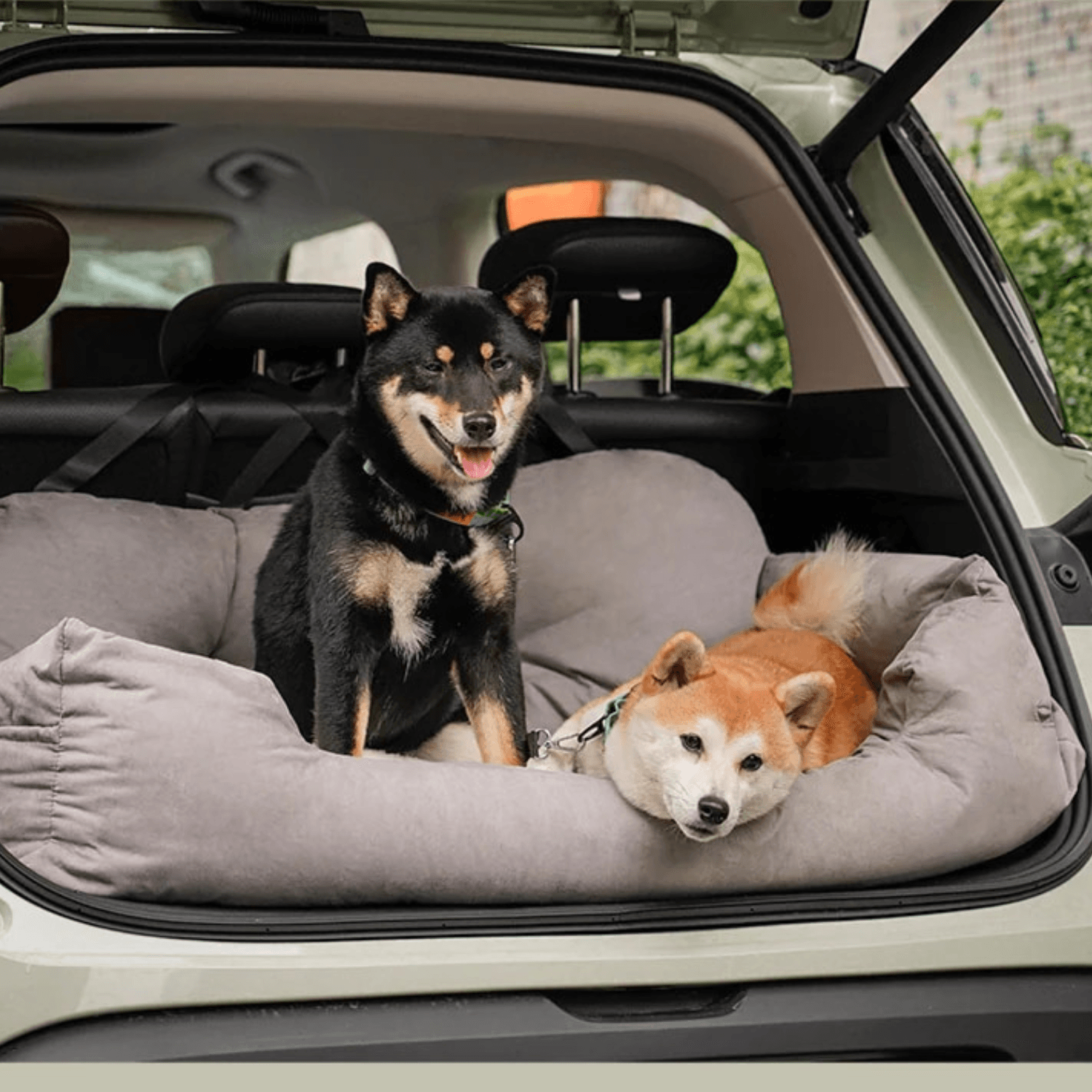 Waterproof Travel Bolster Safety Large Car Back Seat Bed - Cosypaws