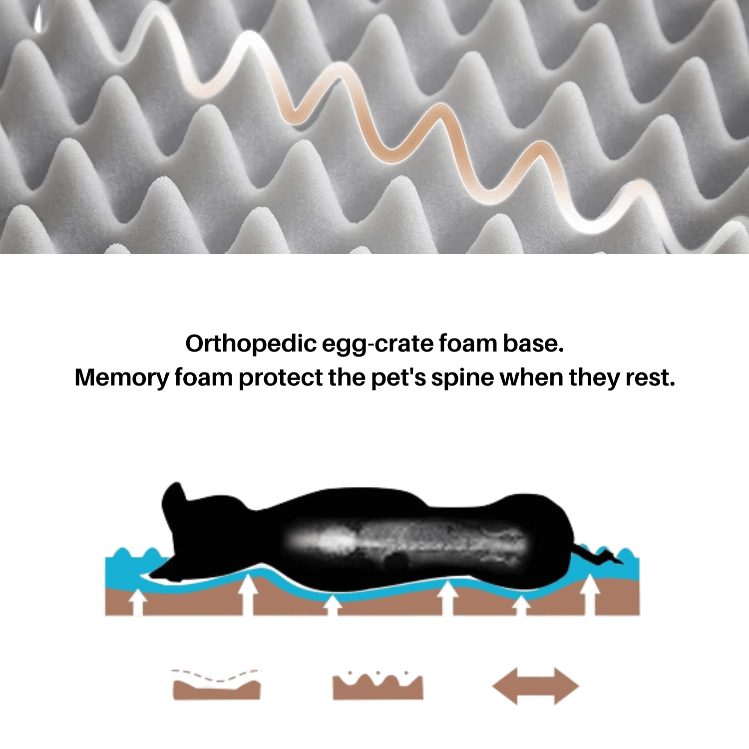 Calming Memory Foam Dog Bed - Cosypaws
