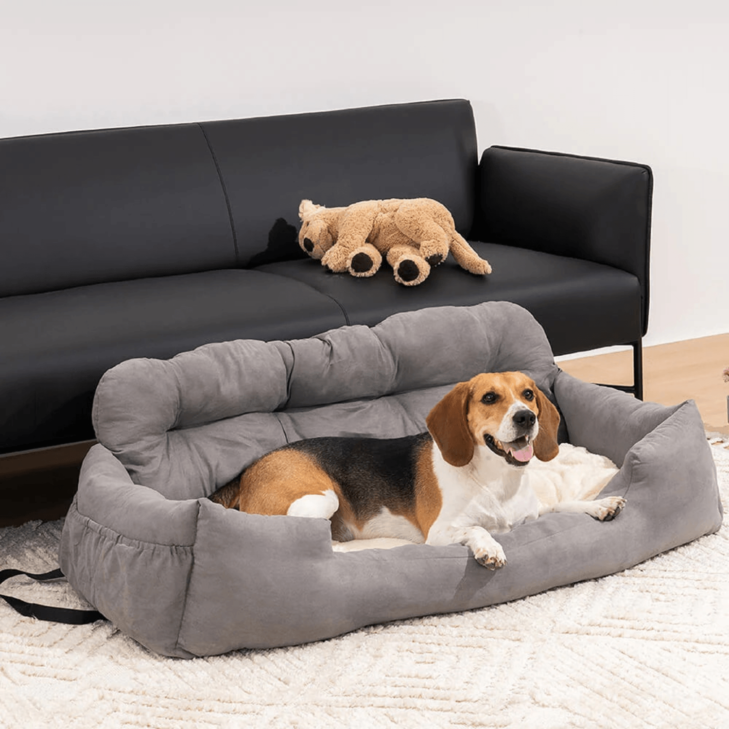 Waterproof Travel Bolster Safety Large Car Back Seat Bed - Cosypaws