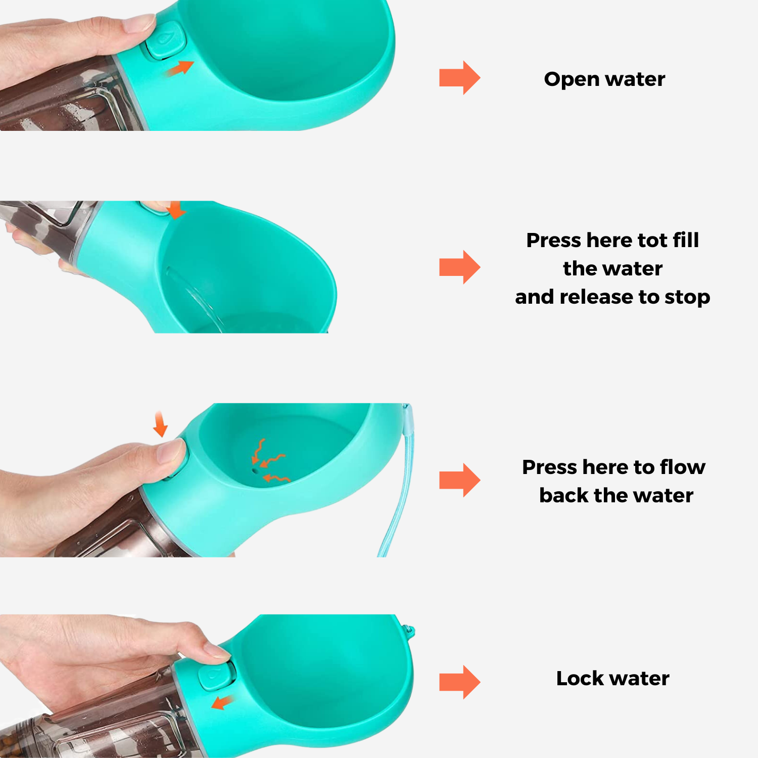 4 in 1 Pets Feeding Bowl