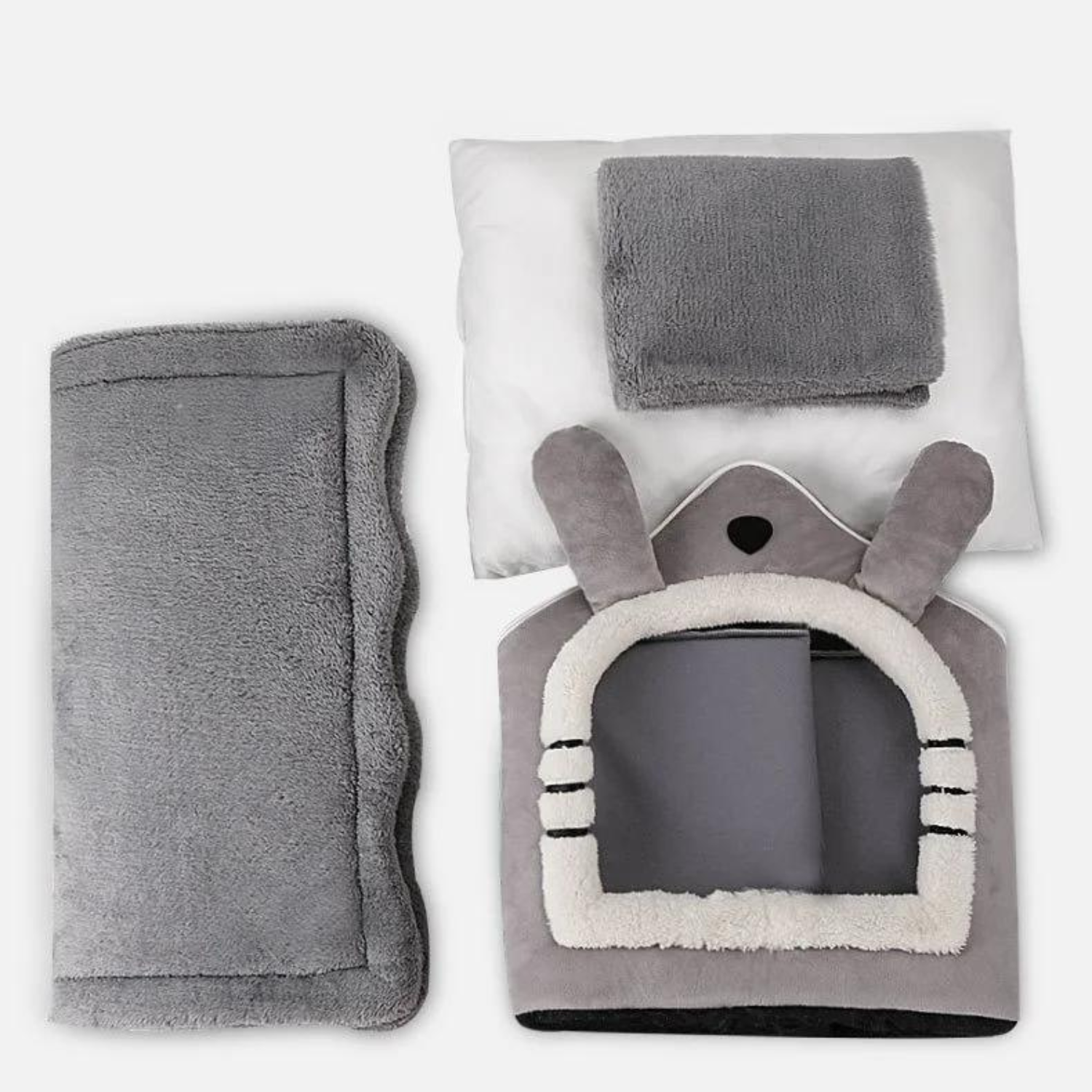 Warm Paws House Cozy Pet Bed with Soft Cushion