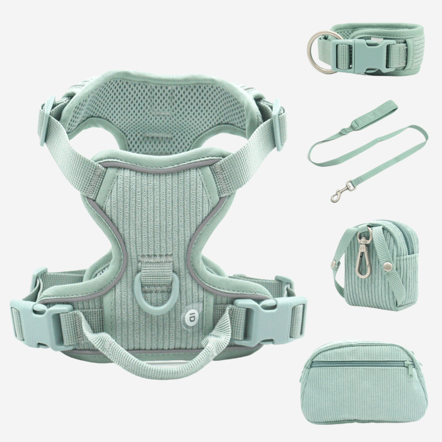 Handmade Reflective Dog Harness Set - Cosypaws