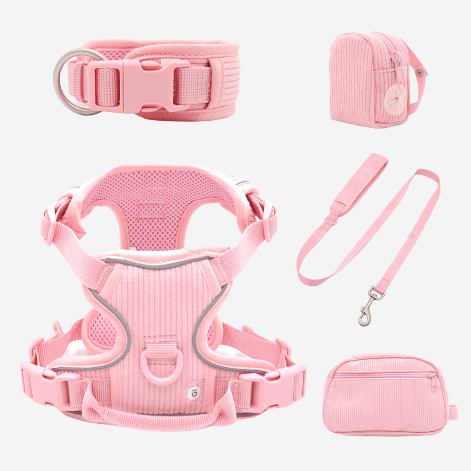 Handmade Reflective Dog Harness Set - Cosypaws