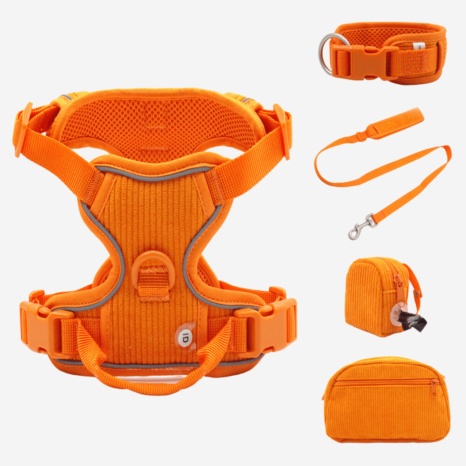 Handmade Reflective Dog Harness Set - Cosypaws