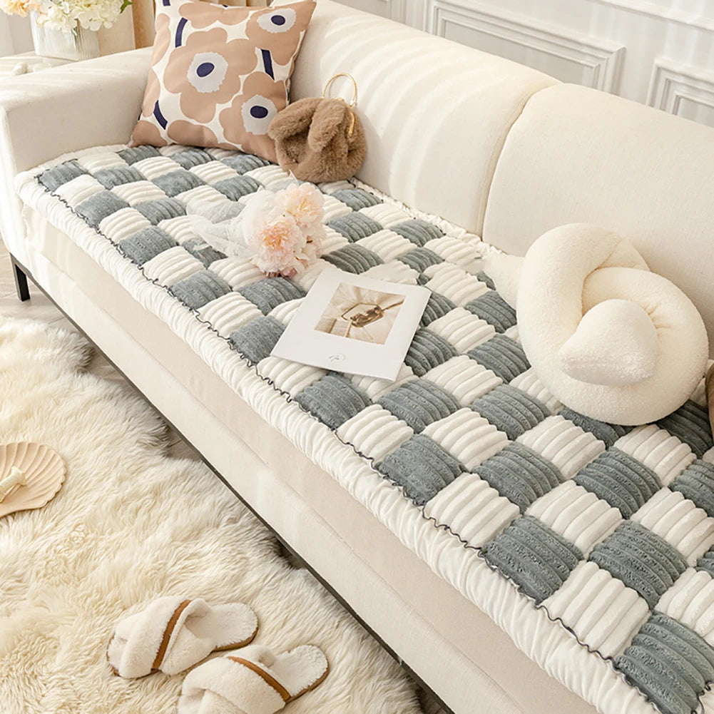 Large Plaid Pet Mat Bed Couch Cover