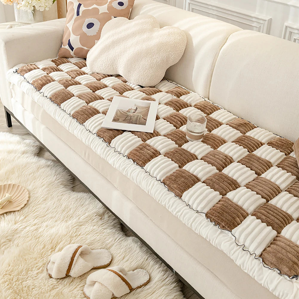 Large Plaid Pet Mat Bed Couch Cover