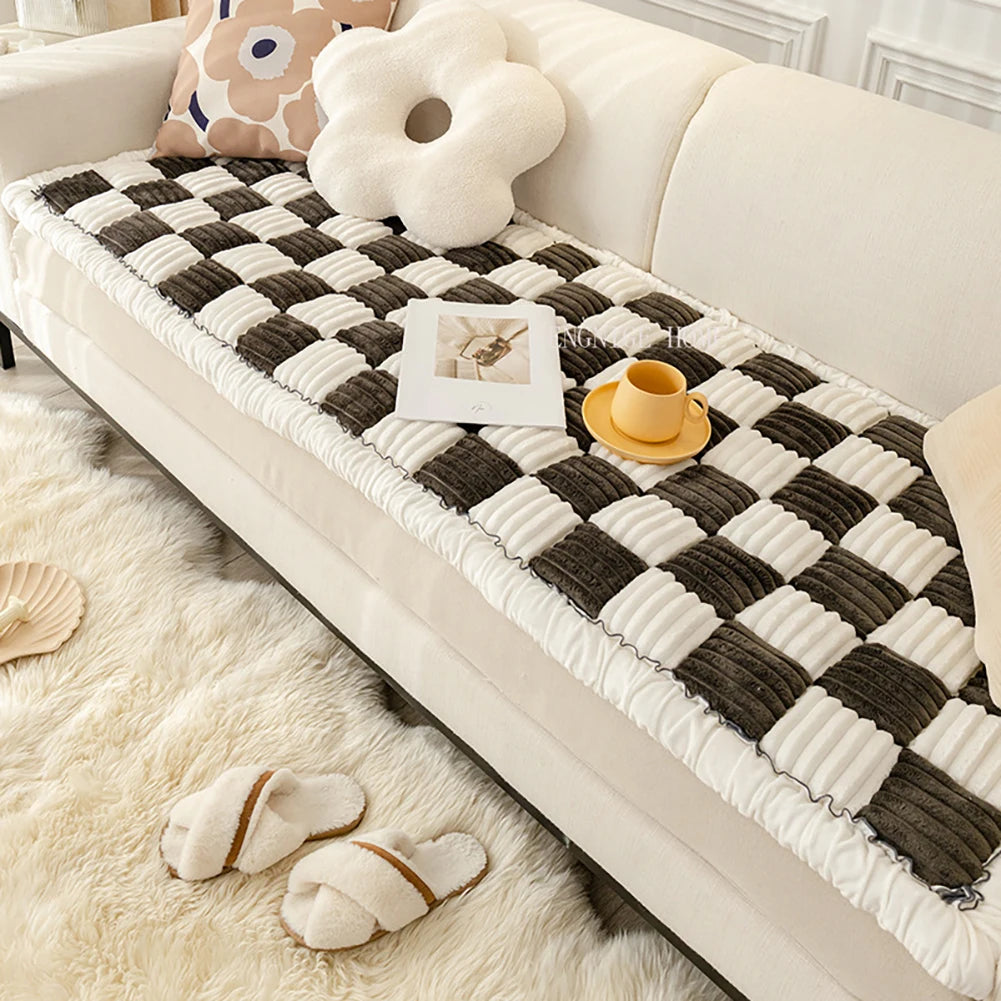 Large Plaid Pet Mat Bed Couch Cover