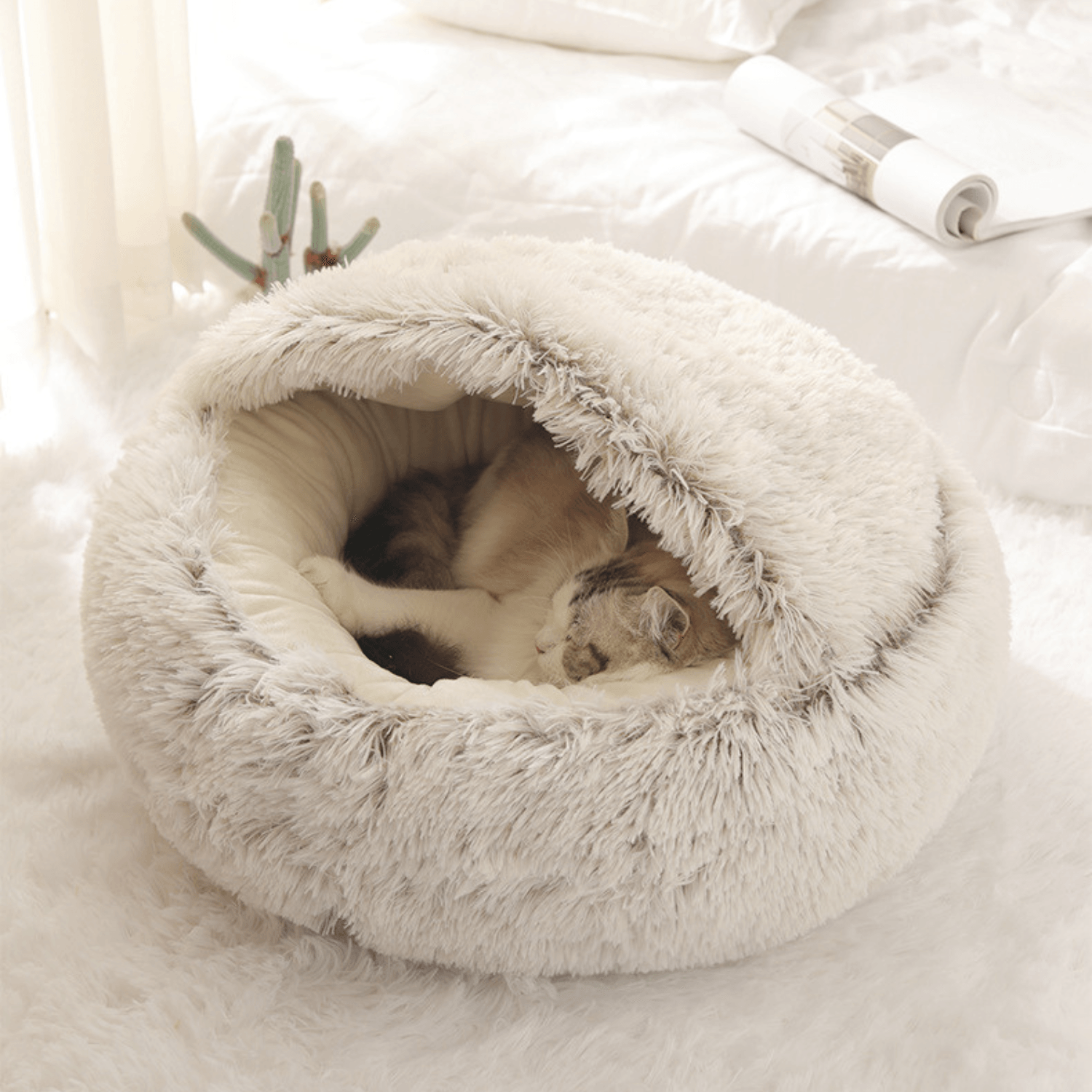 Calming Semi-Enclosed Pet Bed - Cosypaws