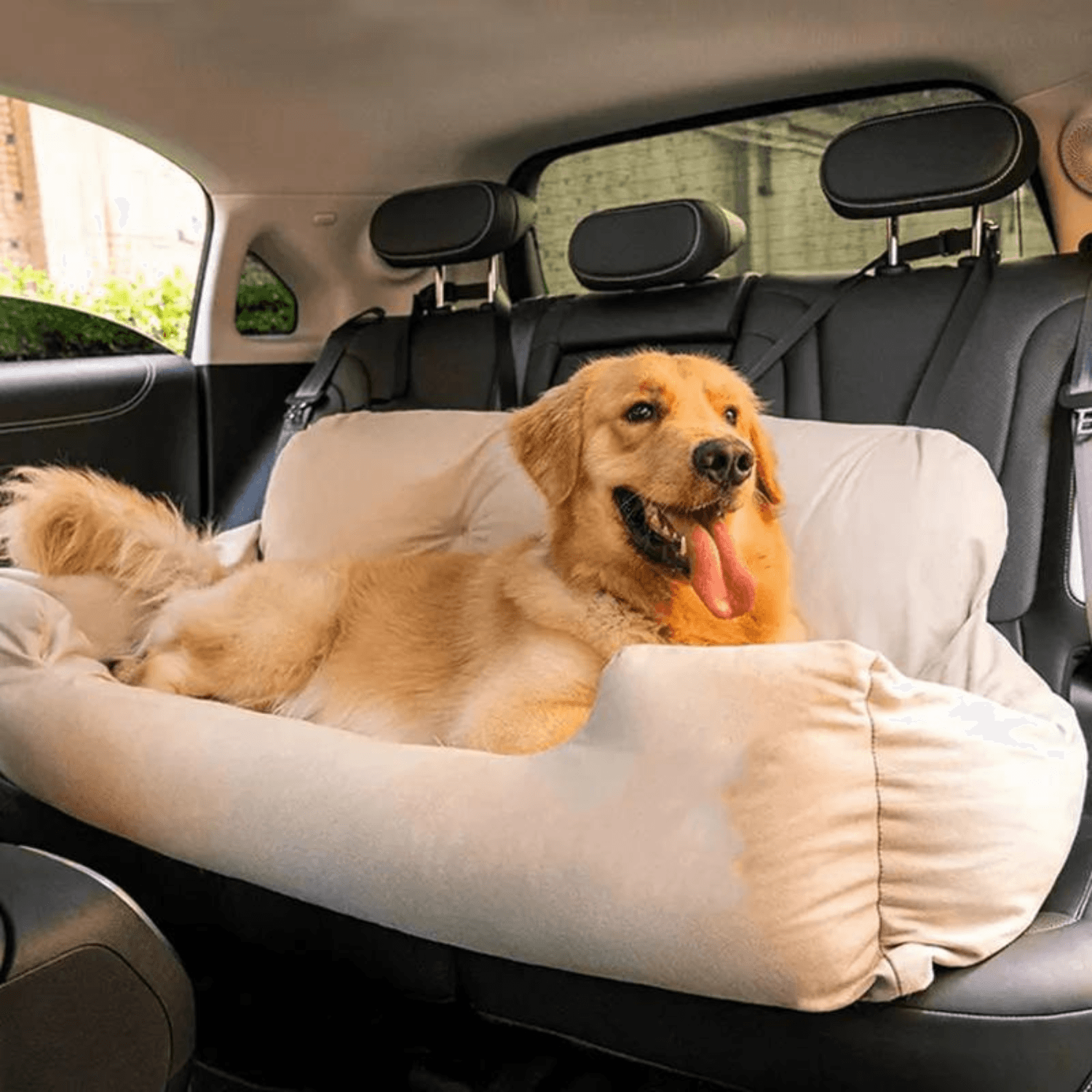 Waterproof Travel Bolster Safety Large Car Back Seat Bed - Cosypaws
