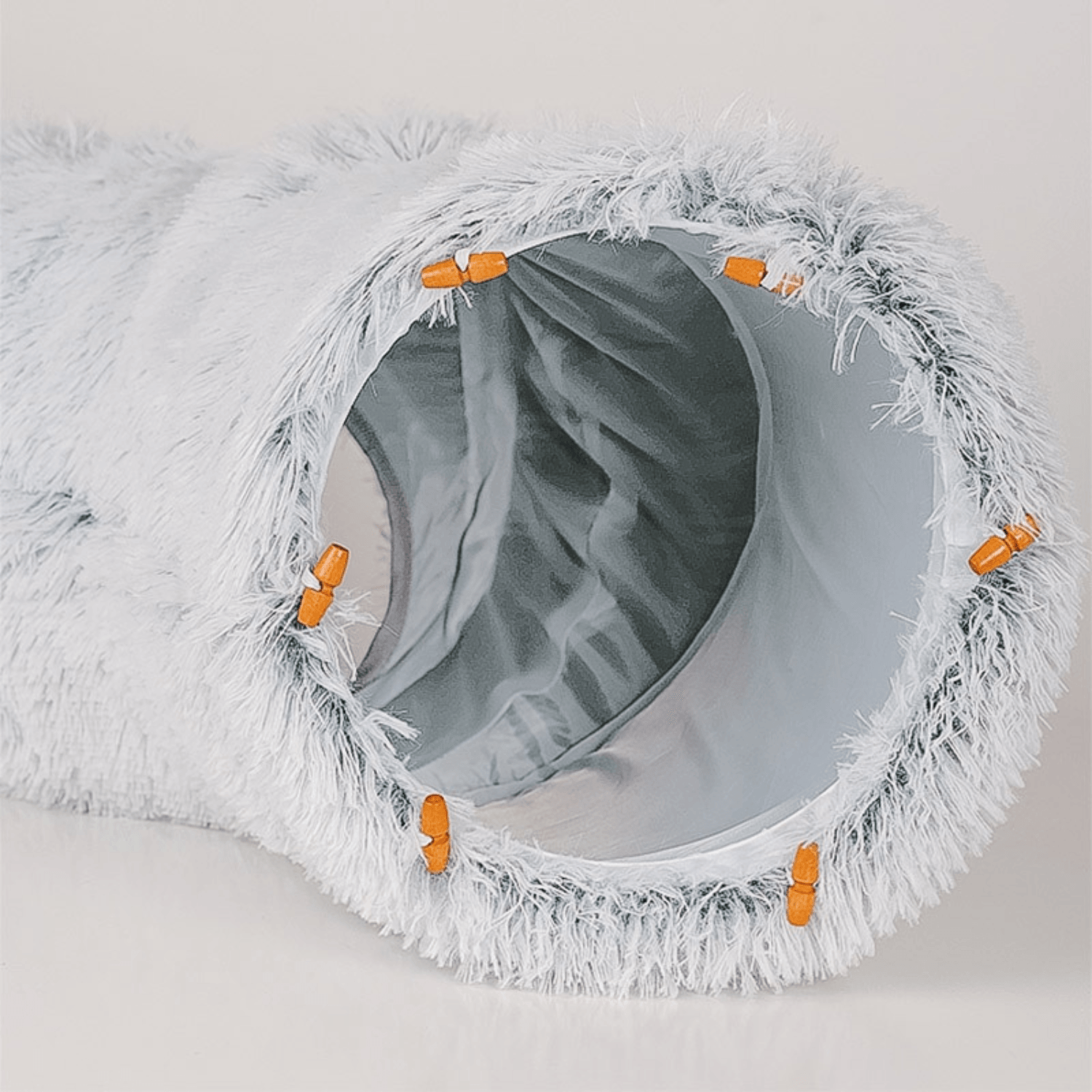 2 in 1 Foldable Indoor Round Cat Tunnel Bed - Cosypaws