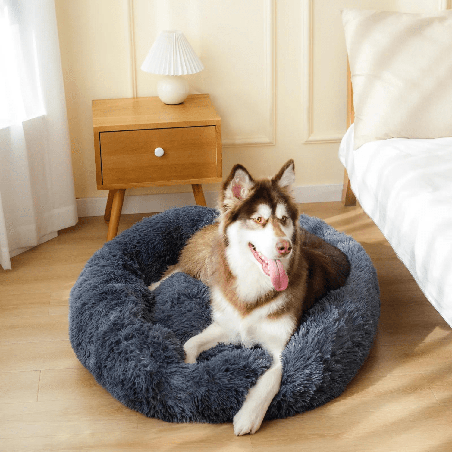 Fluffy Round Dog Bed - Cosypaws